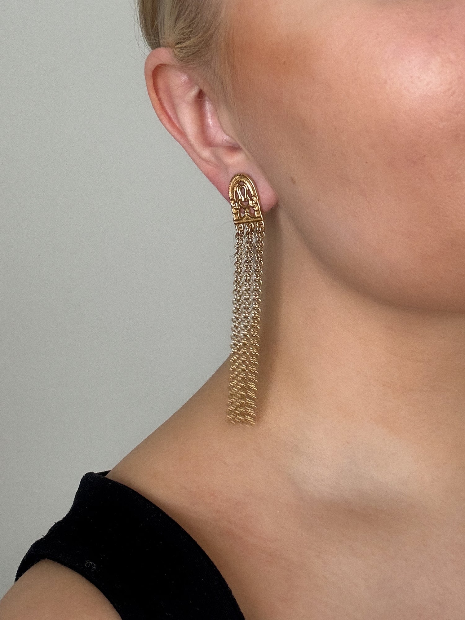 Birds of Paradise Earrings Bronze