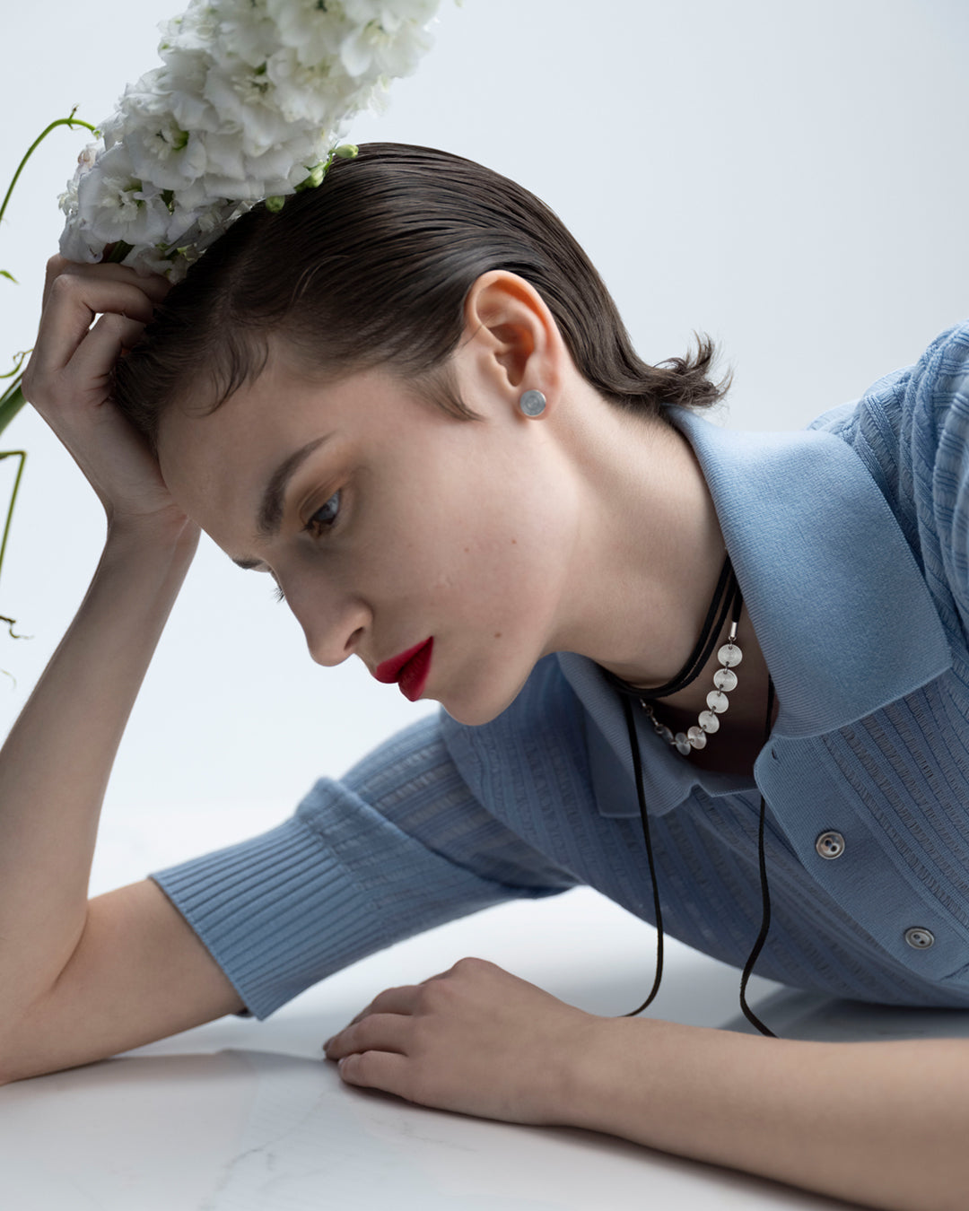 Kosmos choker bronze