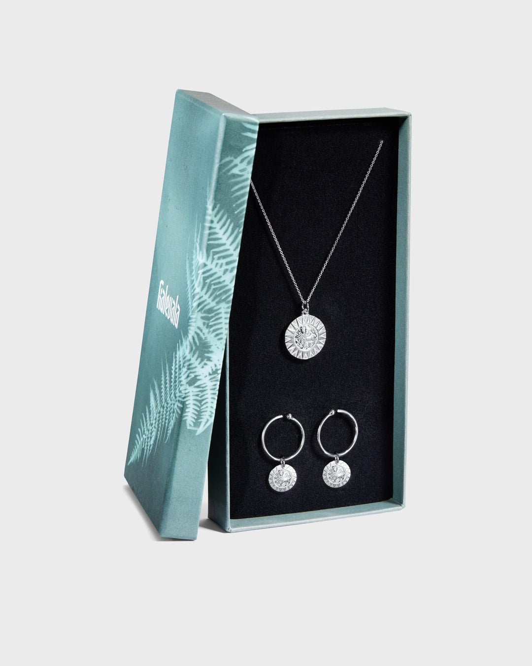 Amuletti Aurinkoleijona -lahjasetti hopea