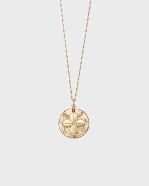 Amulet pendant Four-leaf Clover bronze