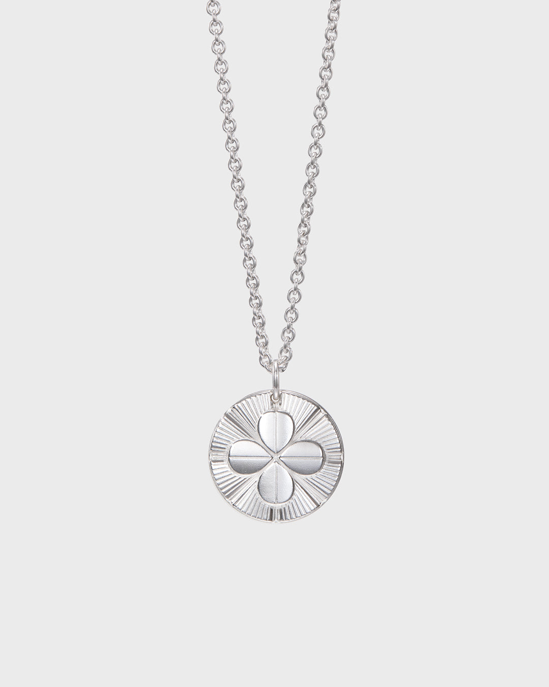 Amulet pendant Four-leaf Clover large silver – Kalevala