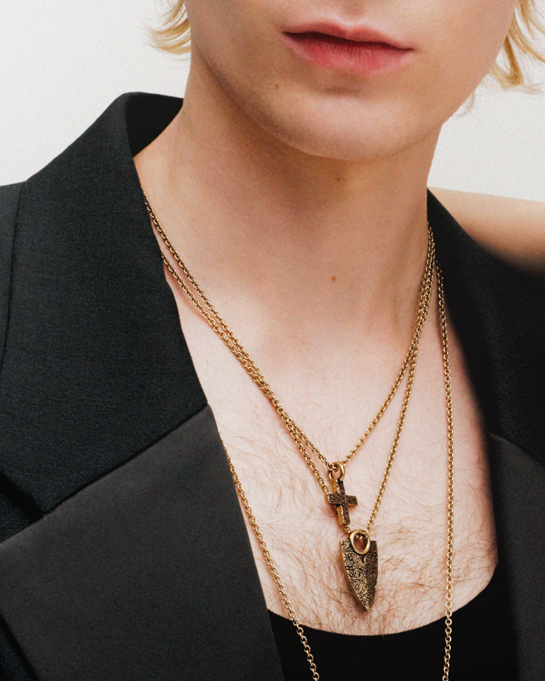 Live Hard Live Your Dream Cross Pendant bronze