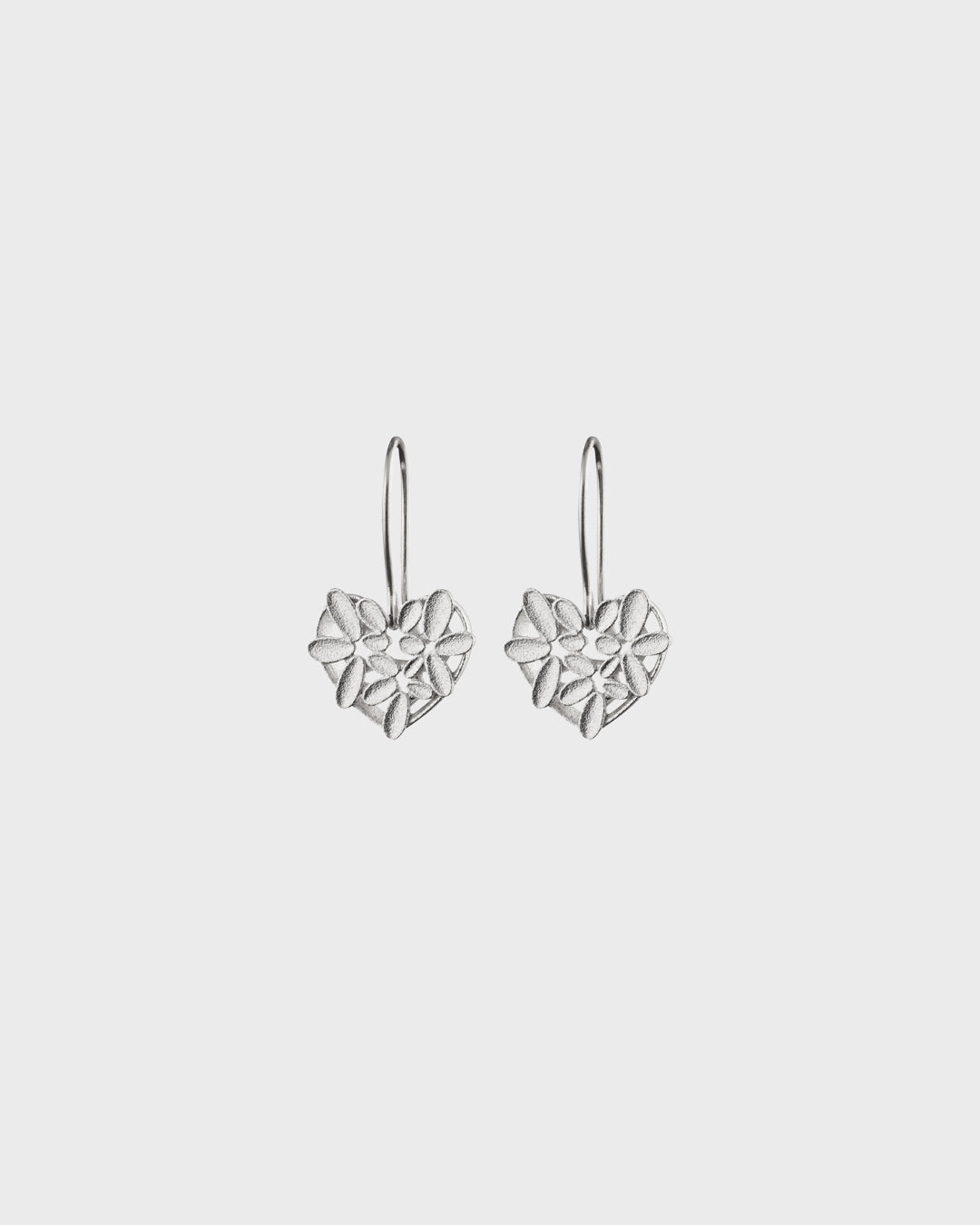 Haave-sydän korvakorut hopea