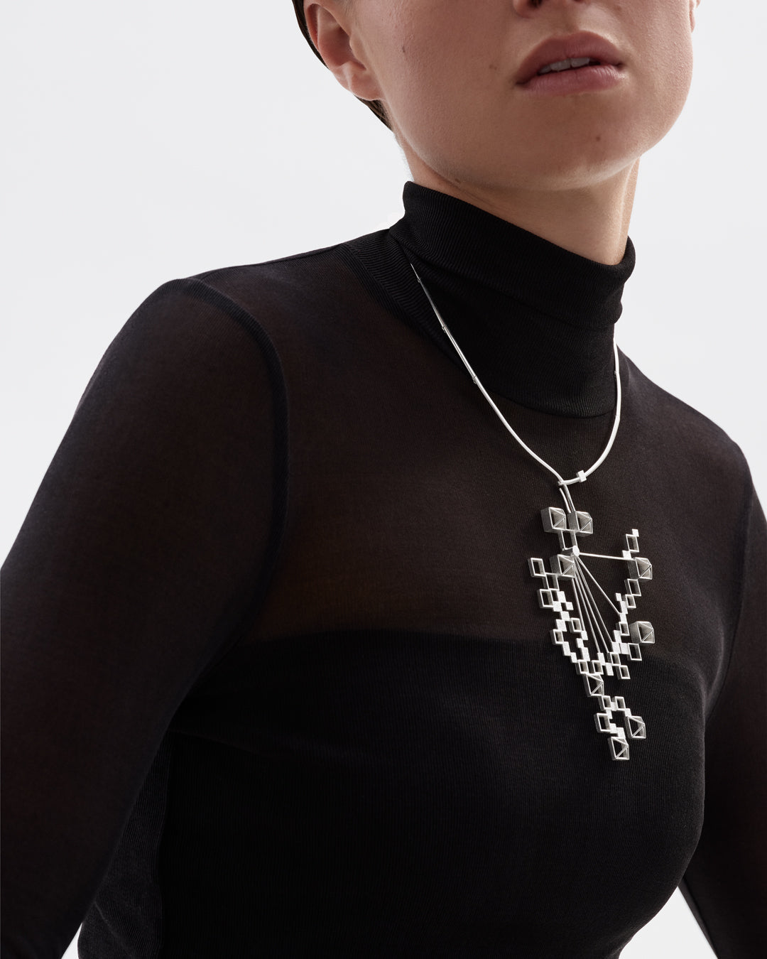Himmeli necklace large silver