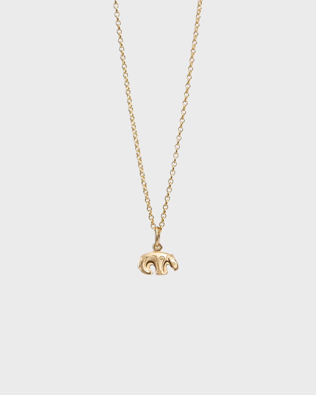 Kalevala Bear pendant small bronze