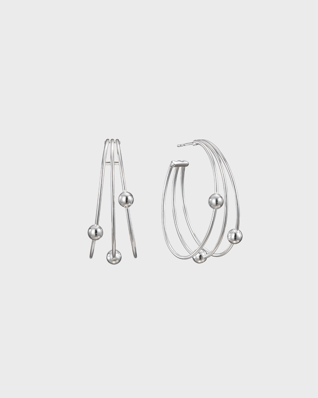 Kehät earrings large silver