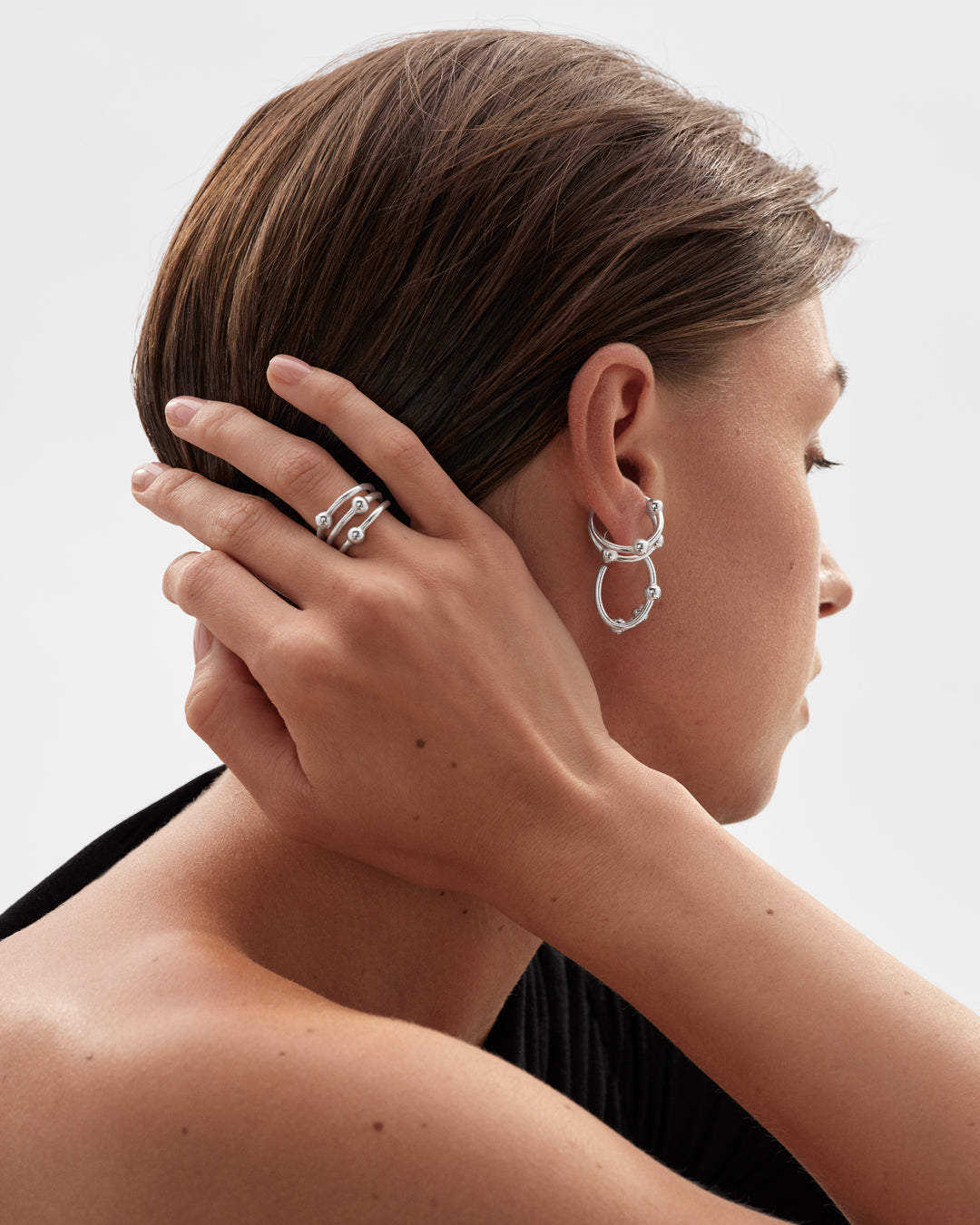 Kehät earcuff silver