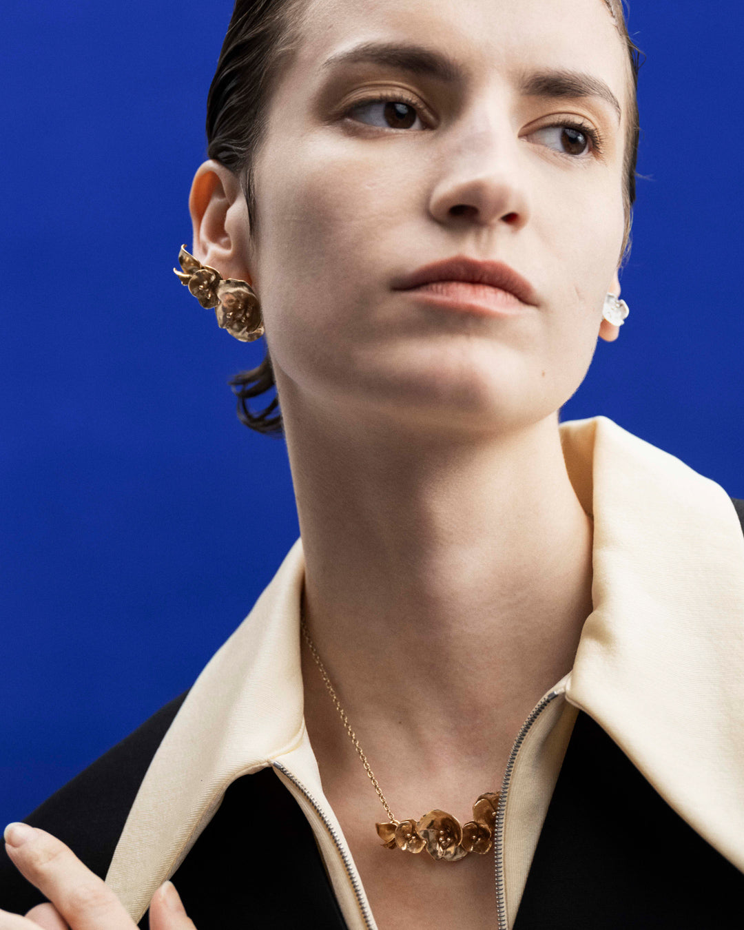 Summer Night Rose Necklace silver