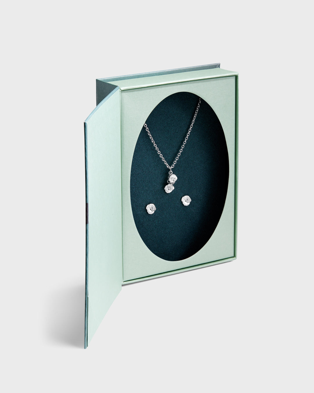 Summer Night Rose gift set silver