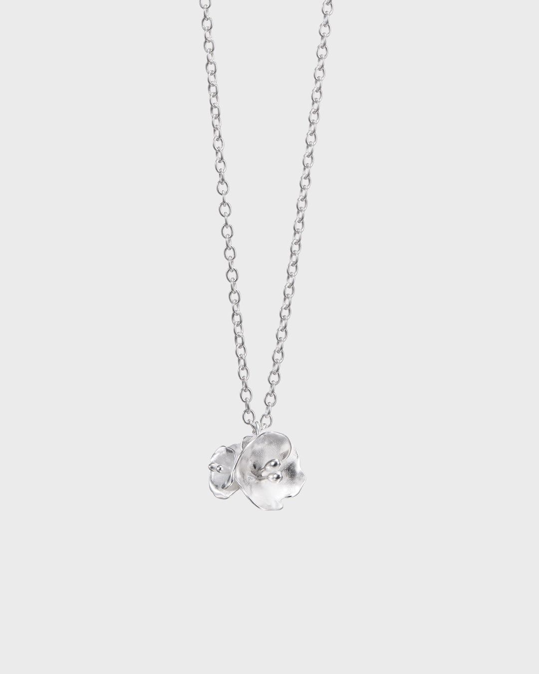 Summer Night Rose three-part pendant silver