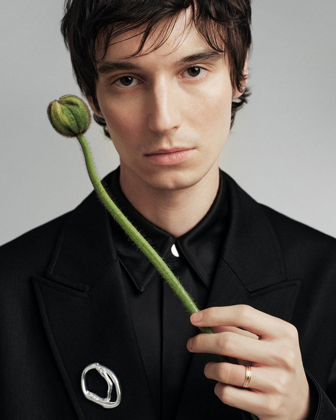 Ikiaikainen-sormus 5mm valkokulta