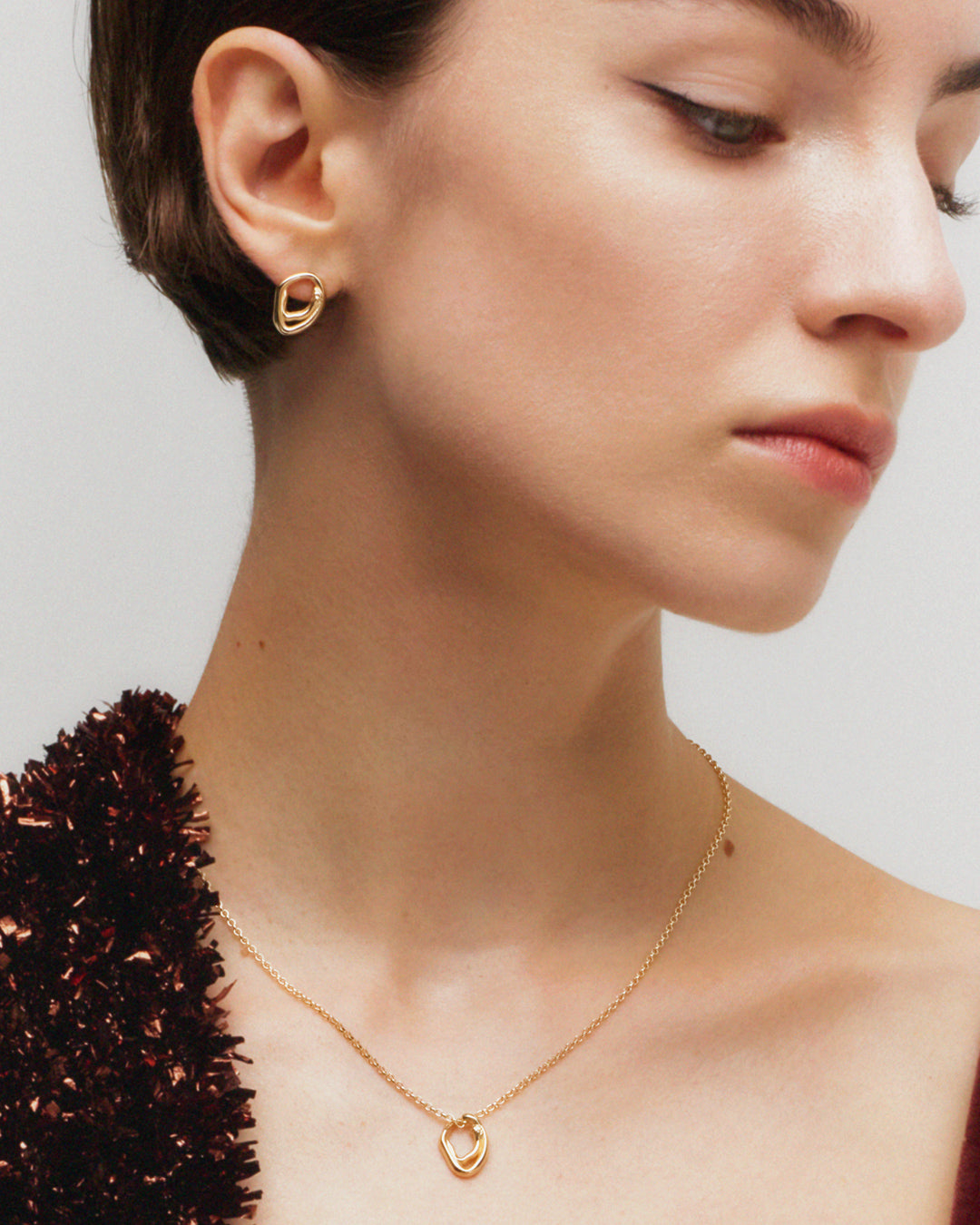 Männyt earrings gold 14K