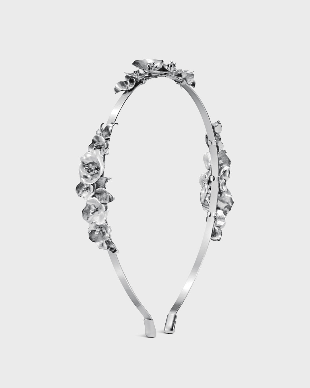 Summer Night Rose Hairband silver
