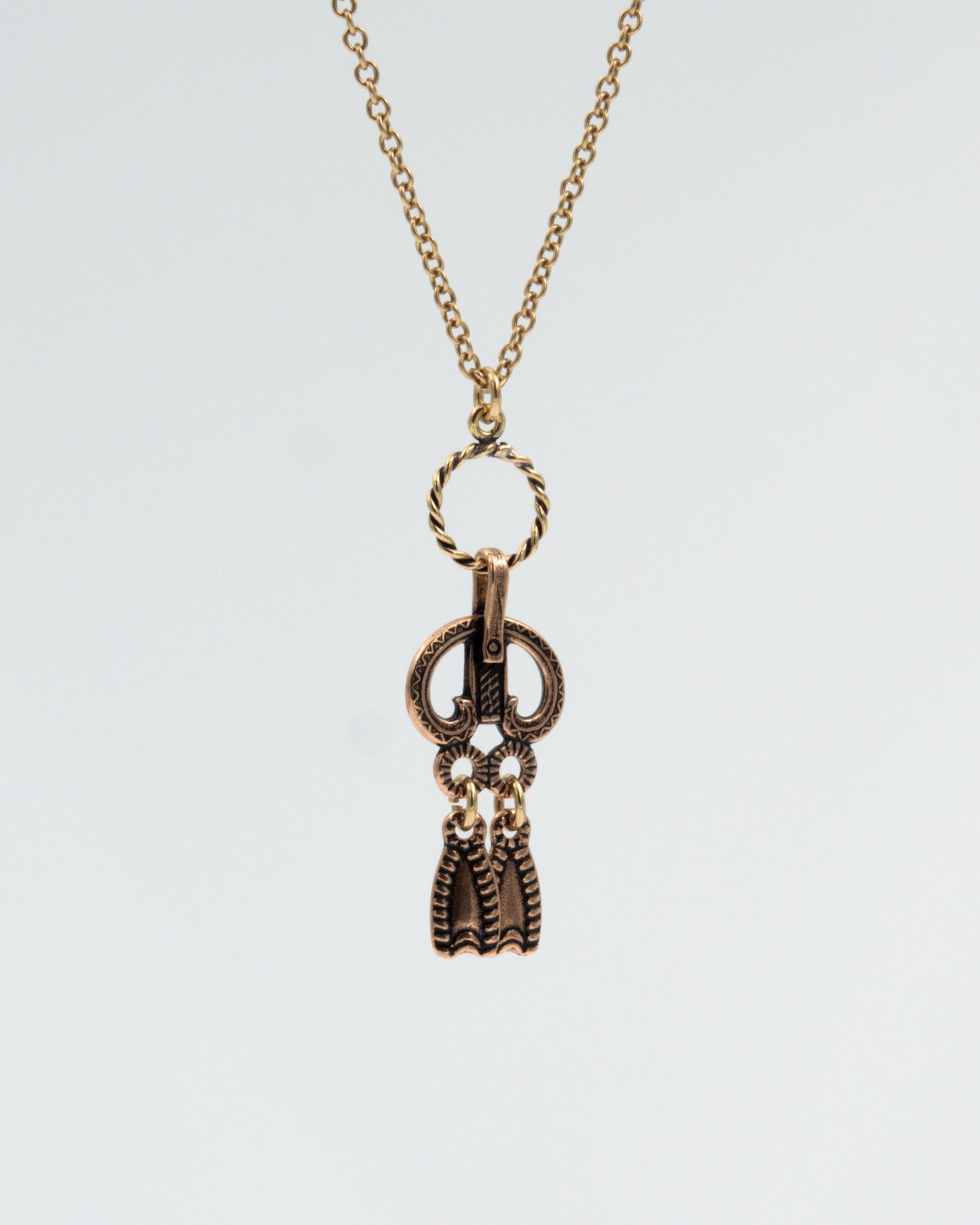 Preloved Viipurin rinkilä pendant 60 cm bronze