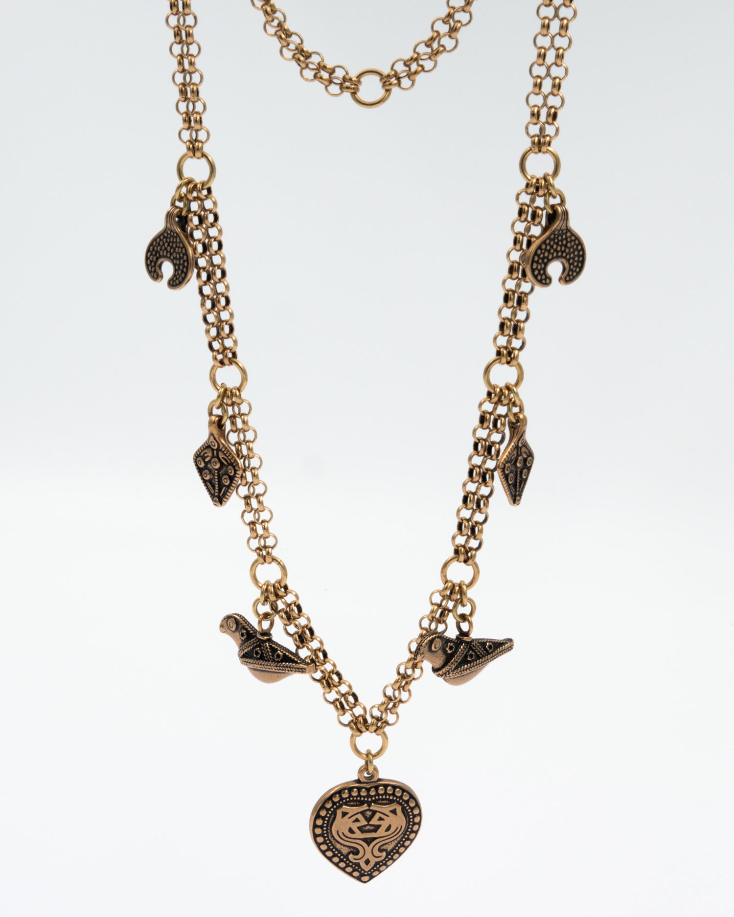 Preloved Aarrekääty necklace 70 cm bronze