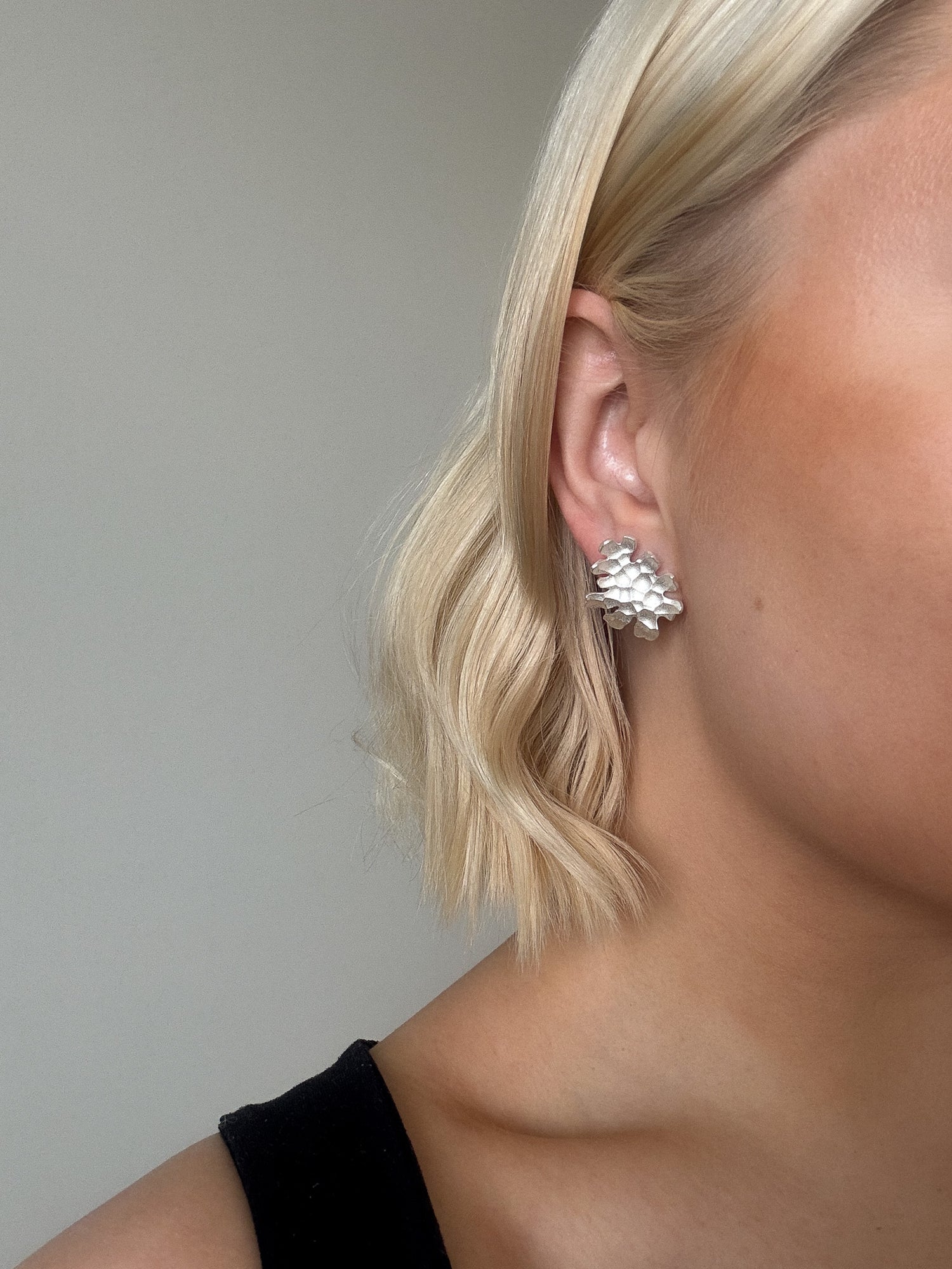 Tundra Earrings Small Silver