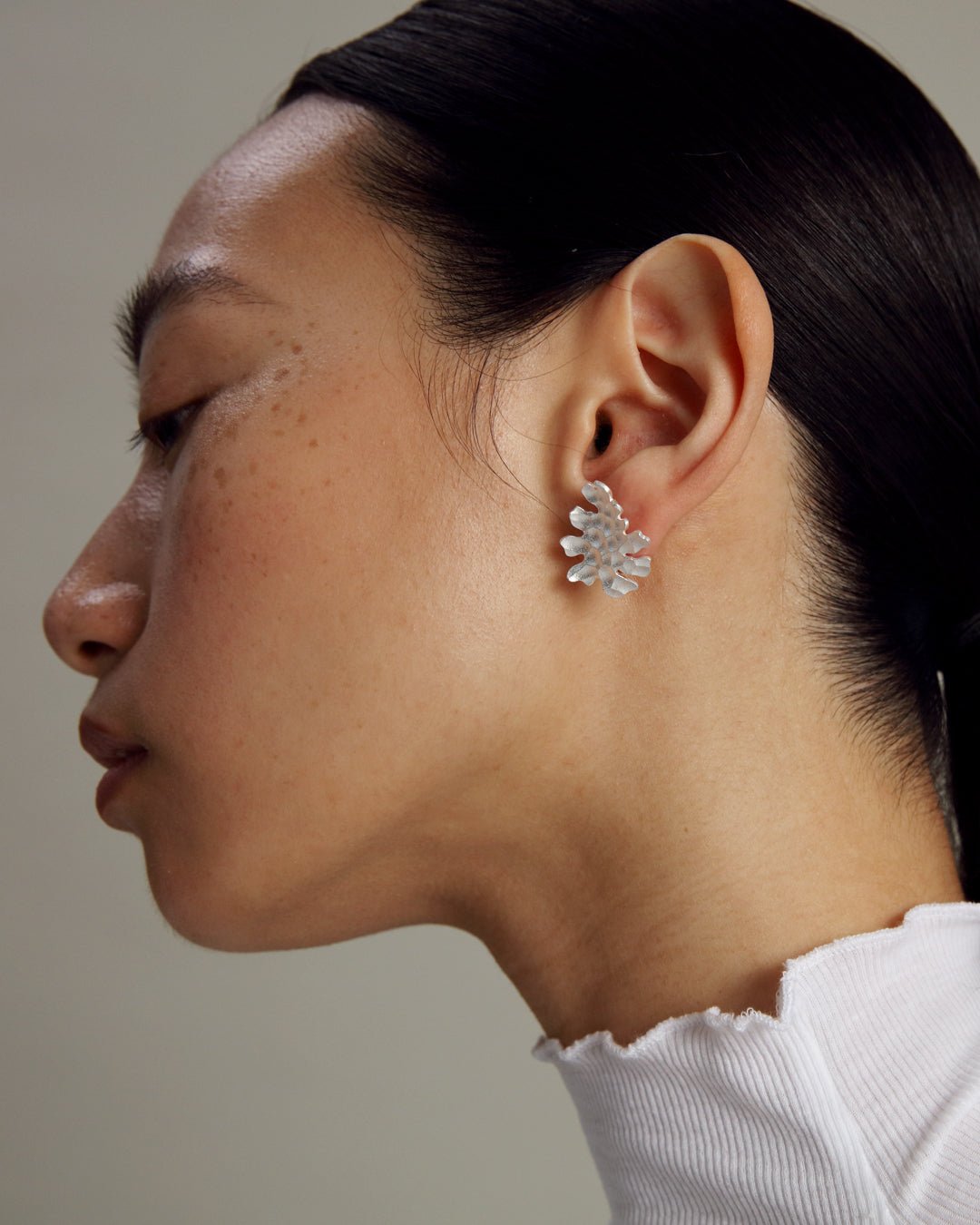 Tundra-korvakorut pienet hopea