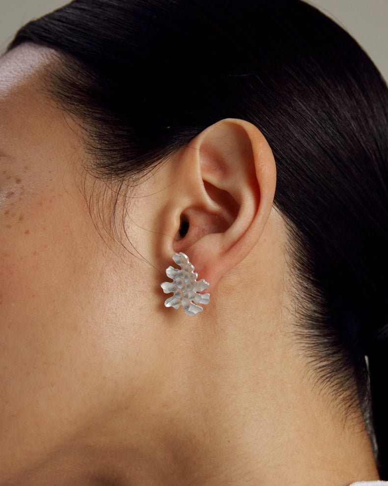 Tundra Earrings Small Silver