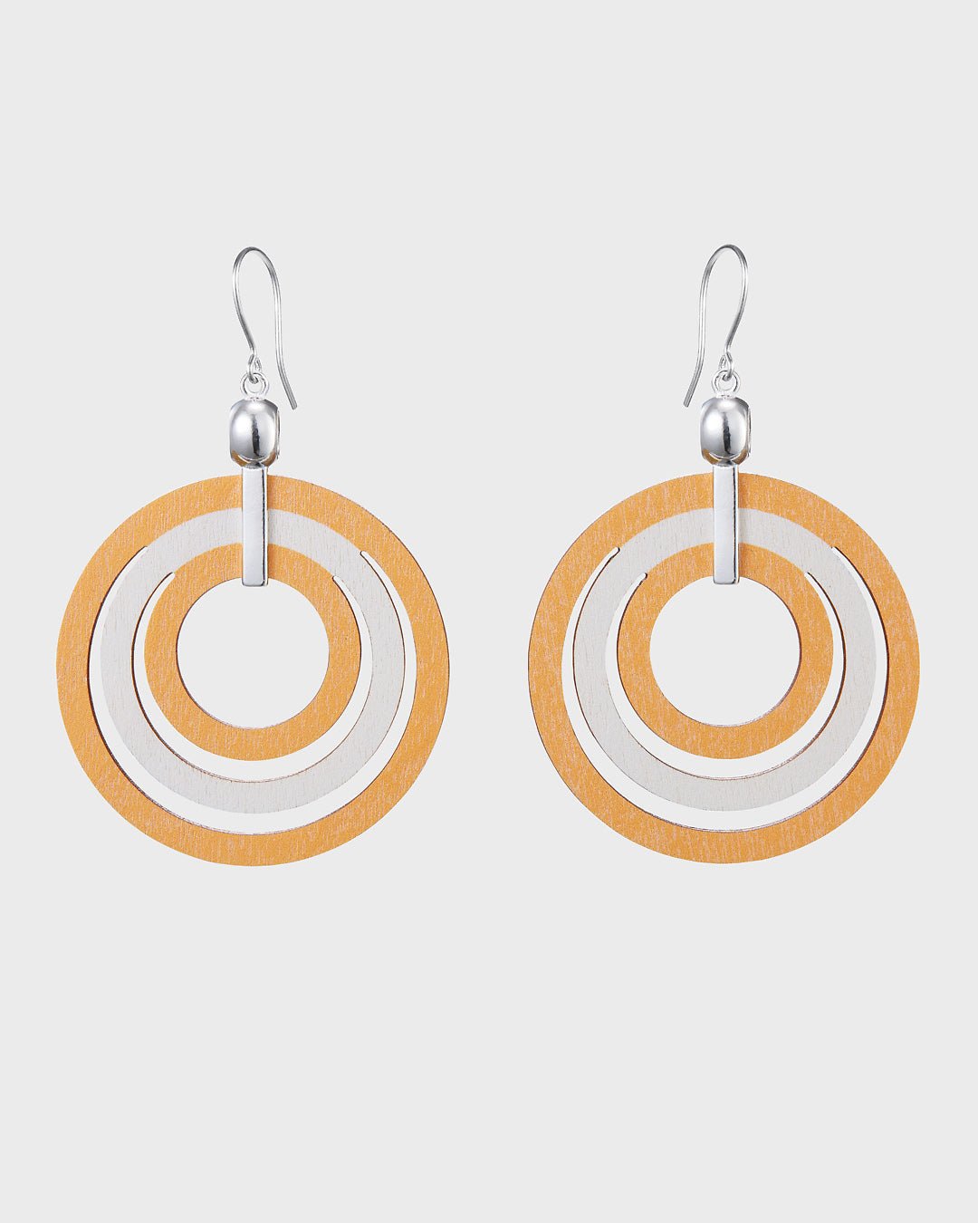 Ähtävä Earrings Orange Plywood