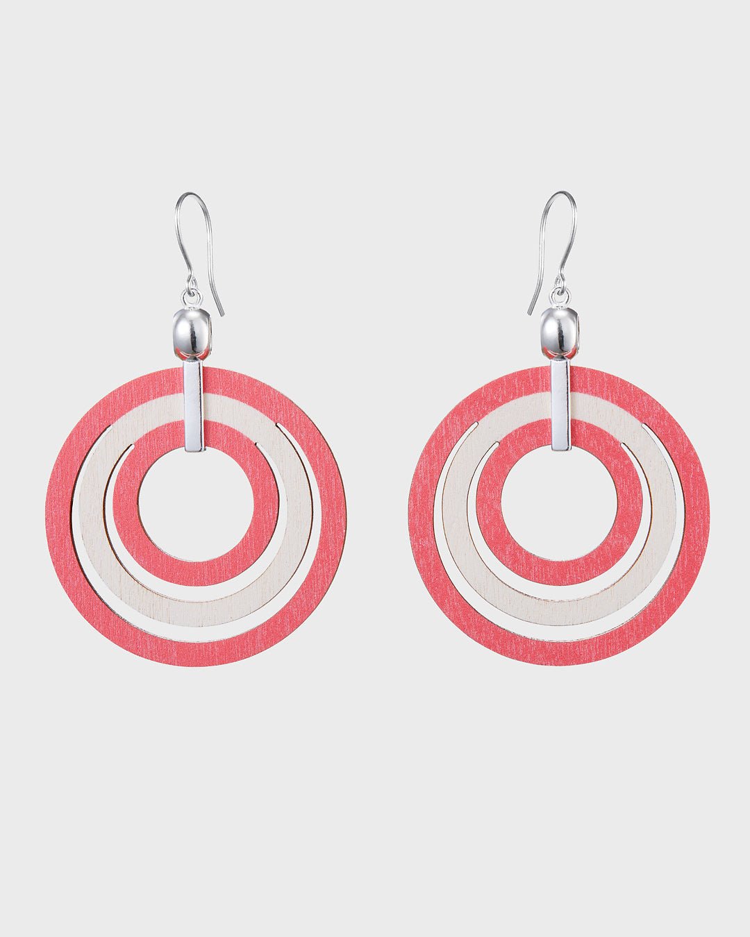 Ähtävä Earrings Pink Plywood