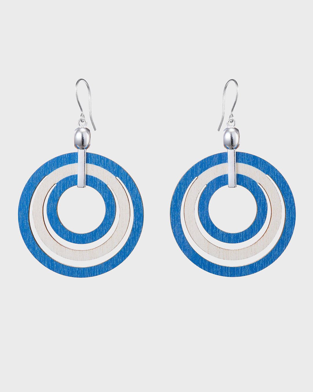 Ähtävä Earrings Blue Plywood