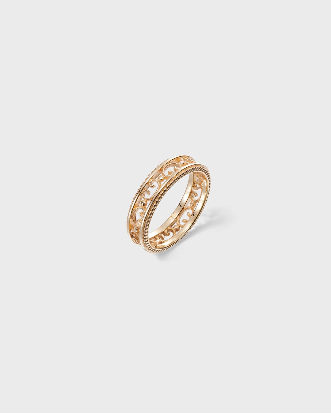 Filigree Ring Narrow gold