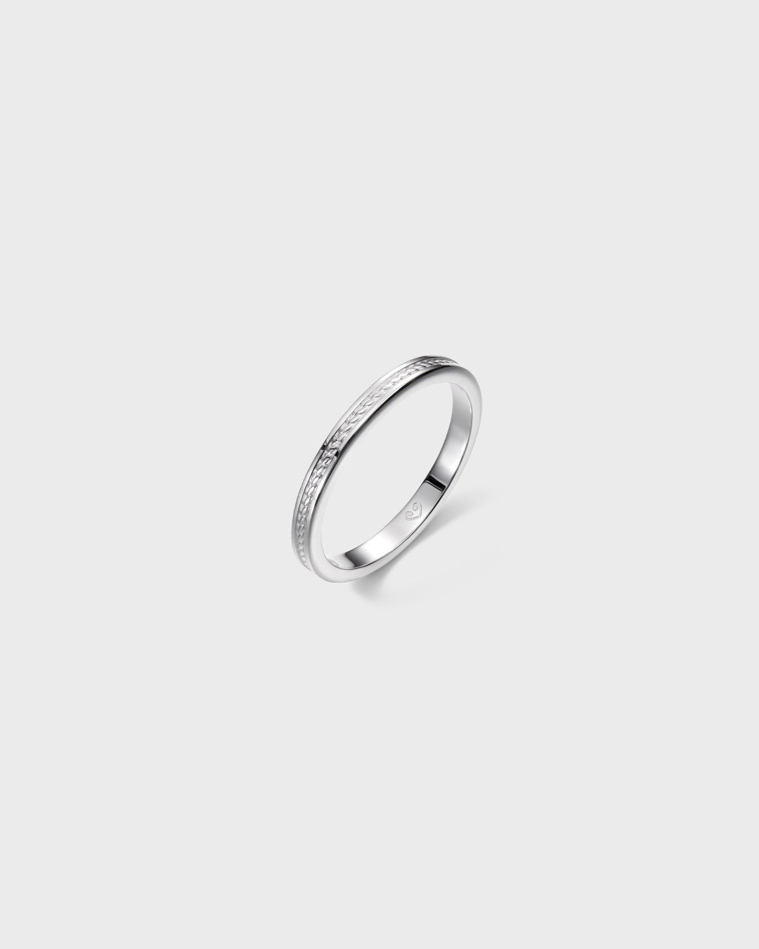 Heritage Ring Narrow white gold