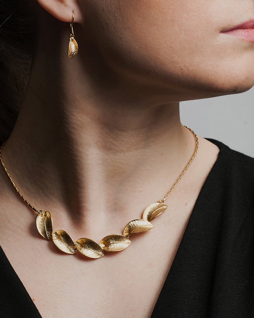 Snow Flower Necklace bronze 42 cm