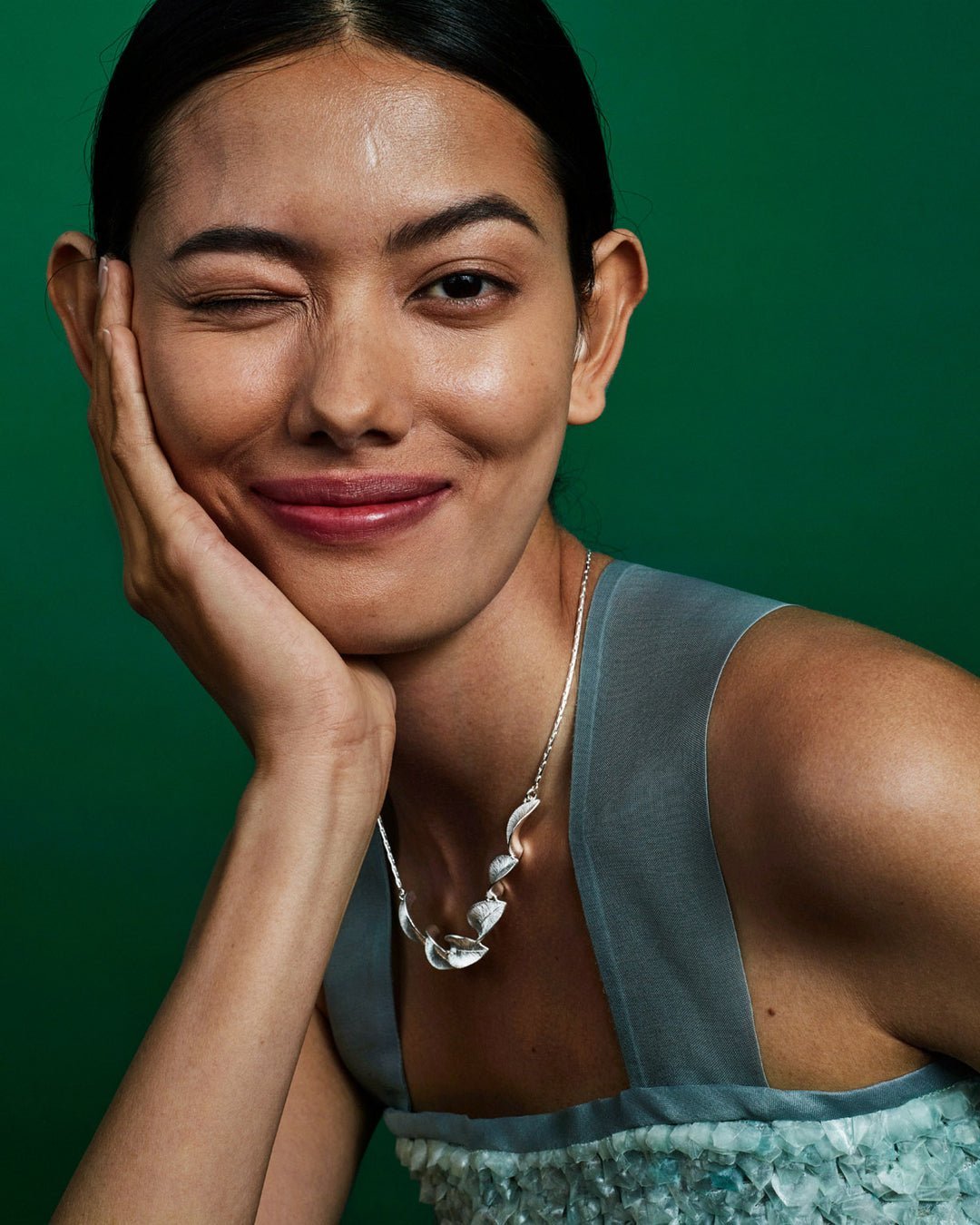 Snow Flower Necklace bronze 42 cm