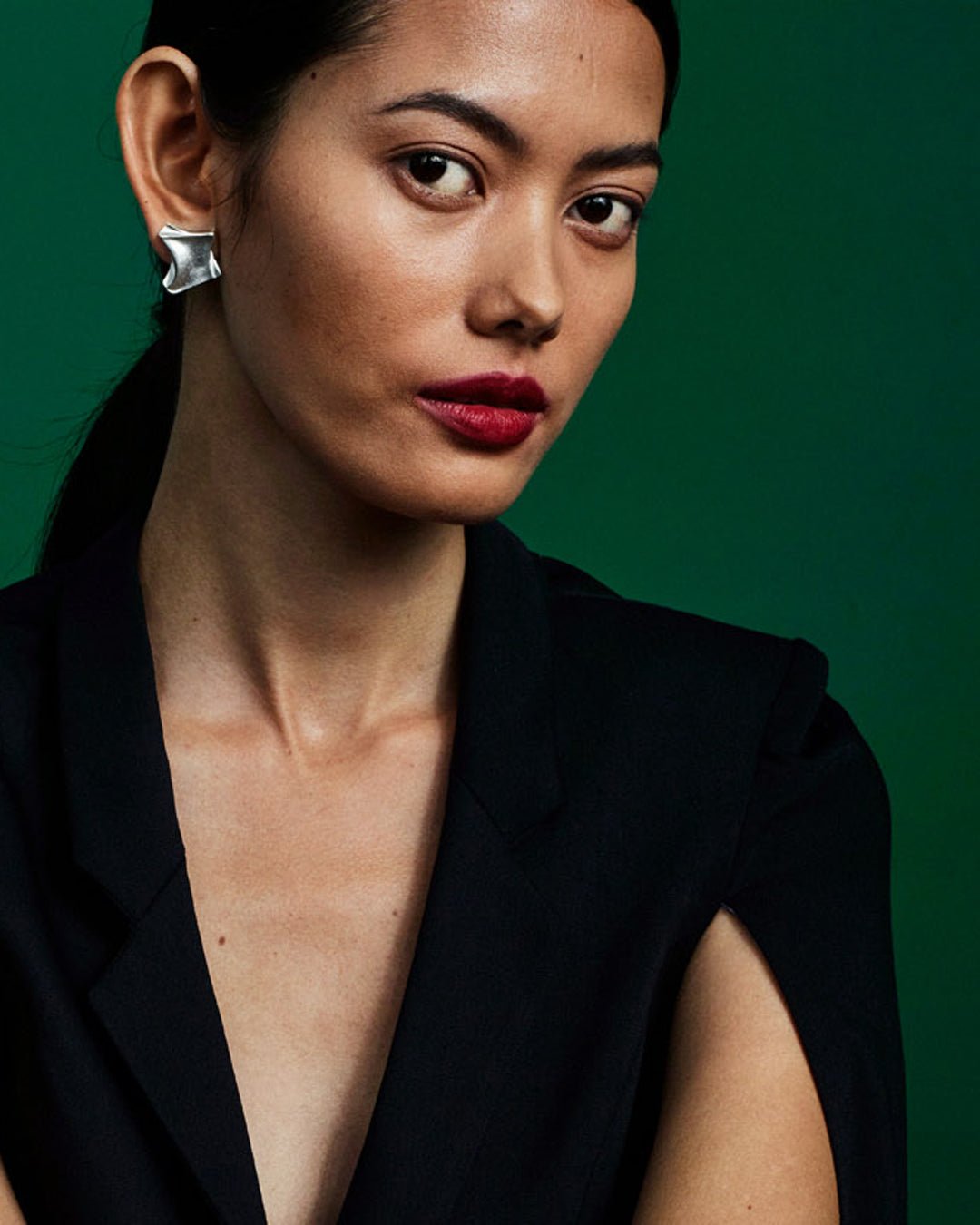 Mini Punk -korvakorut hopea