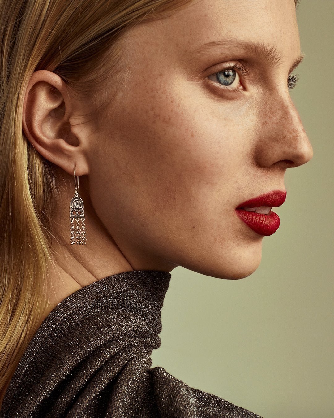 Paratiisi-korvakorut hopea