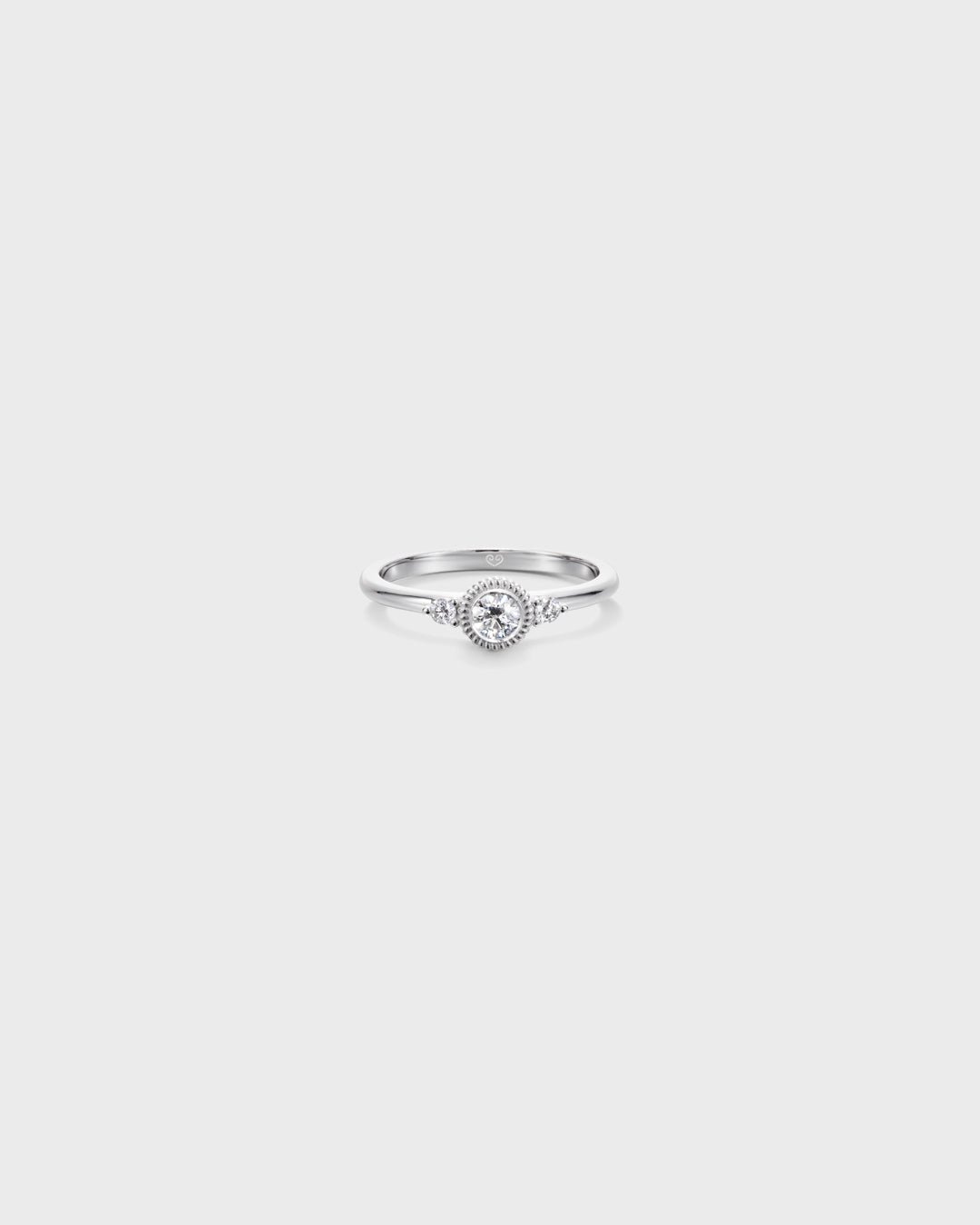Beloved Diamond Ring 0.17 ct & 2 x 0.03 ct white gold