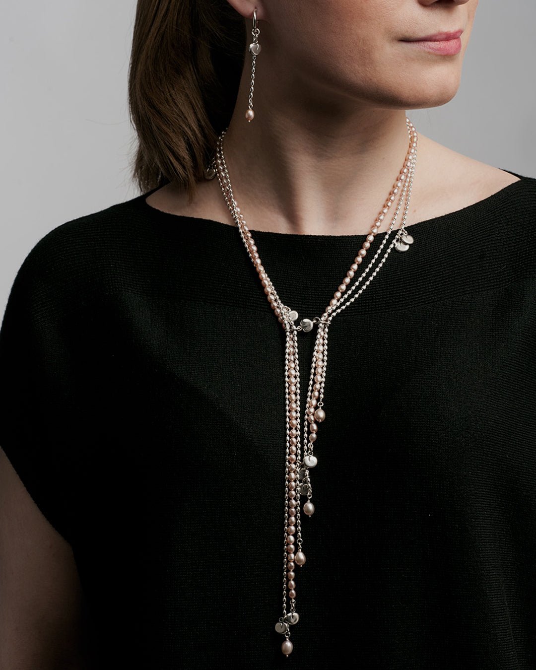 Vanamo-kaulakoru iso hopea