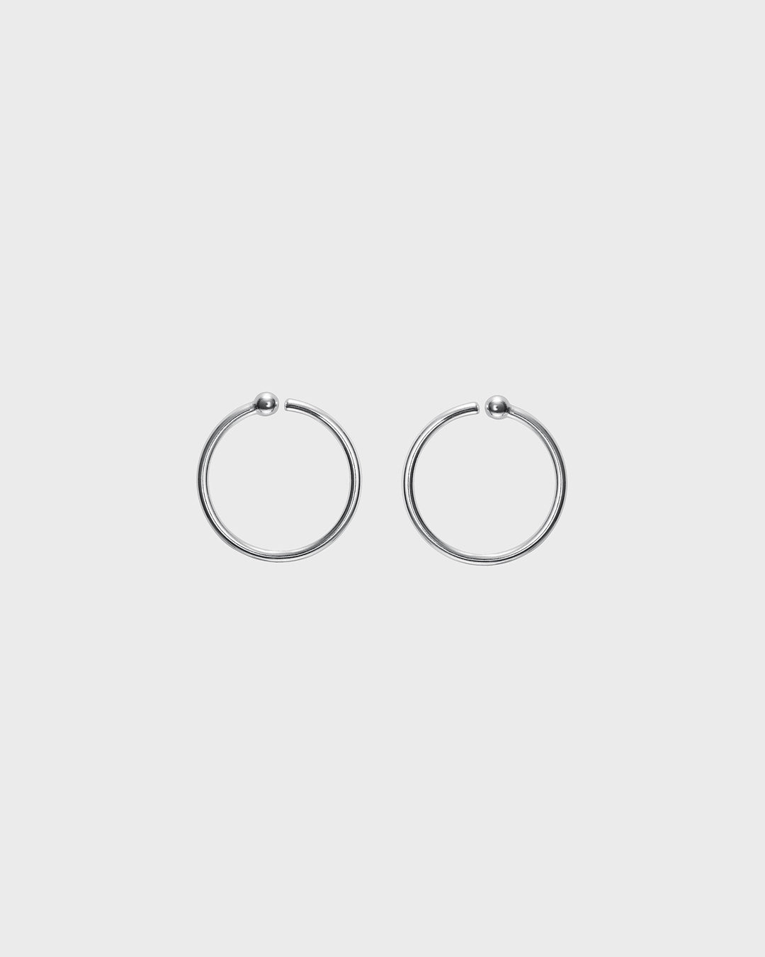 Amulet Hoop Earrings silver