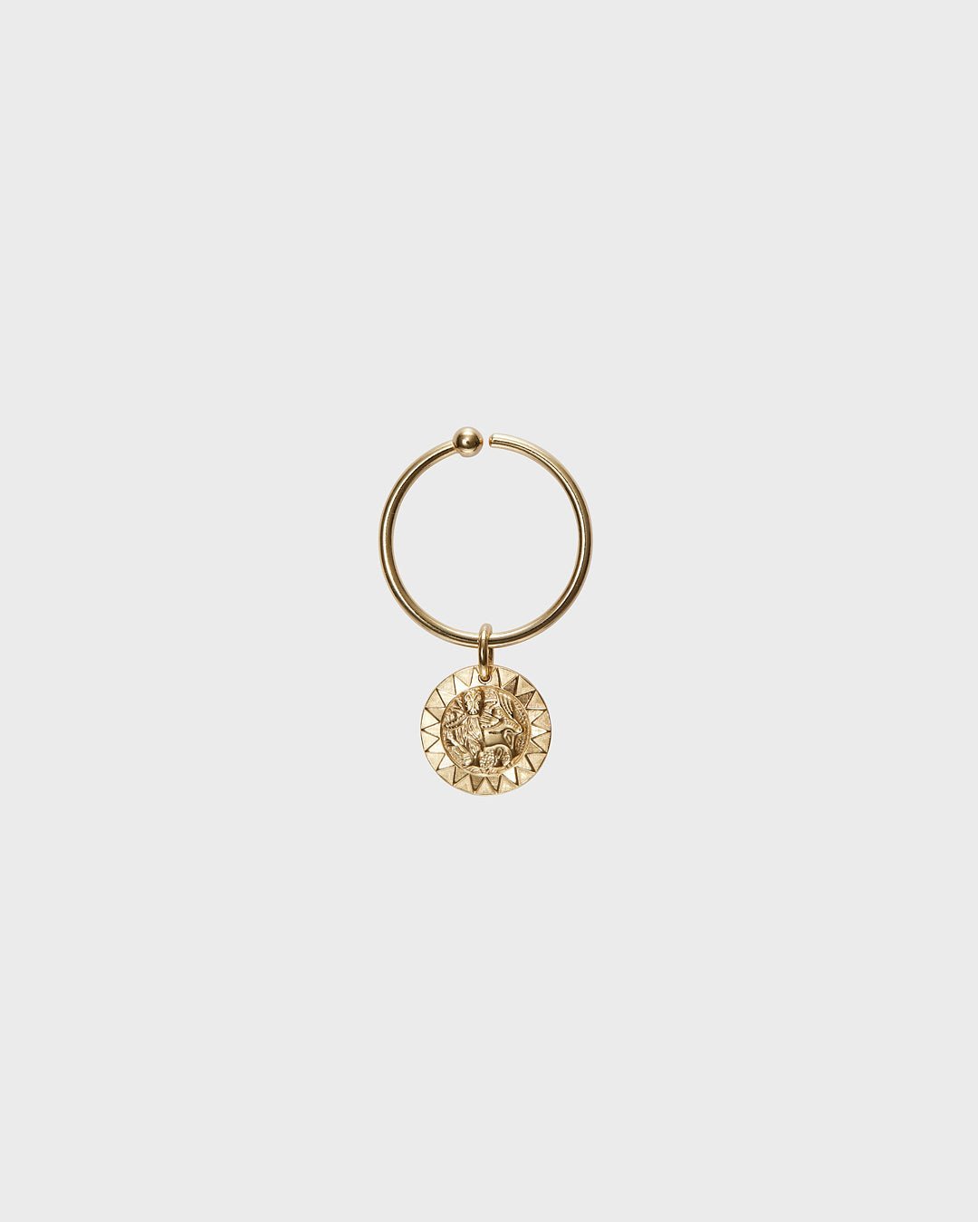 Amuletti-korvarenkaat pronssi puolipari oikea