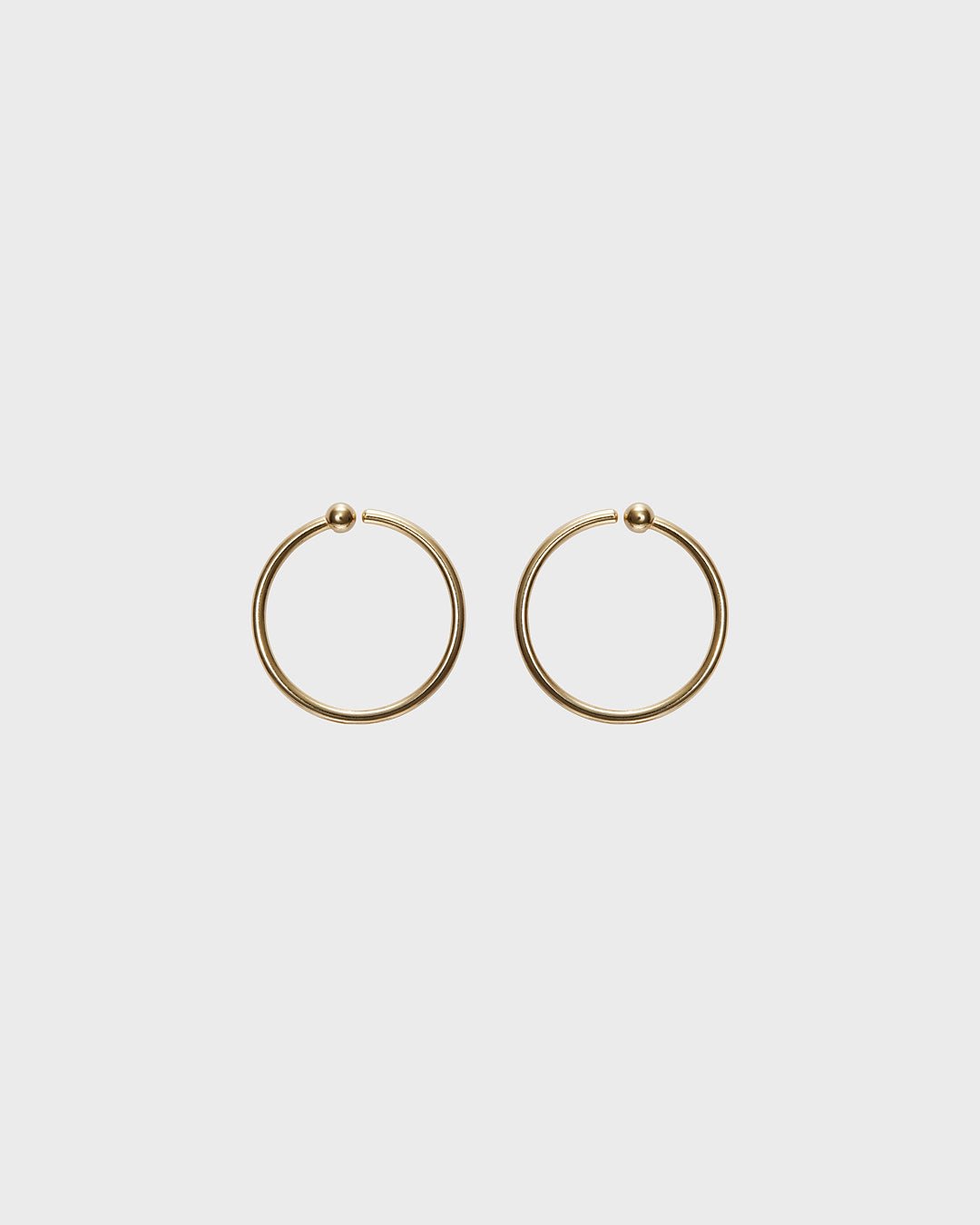 Amulet Hoop Earrings bronze