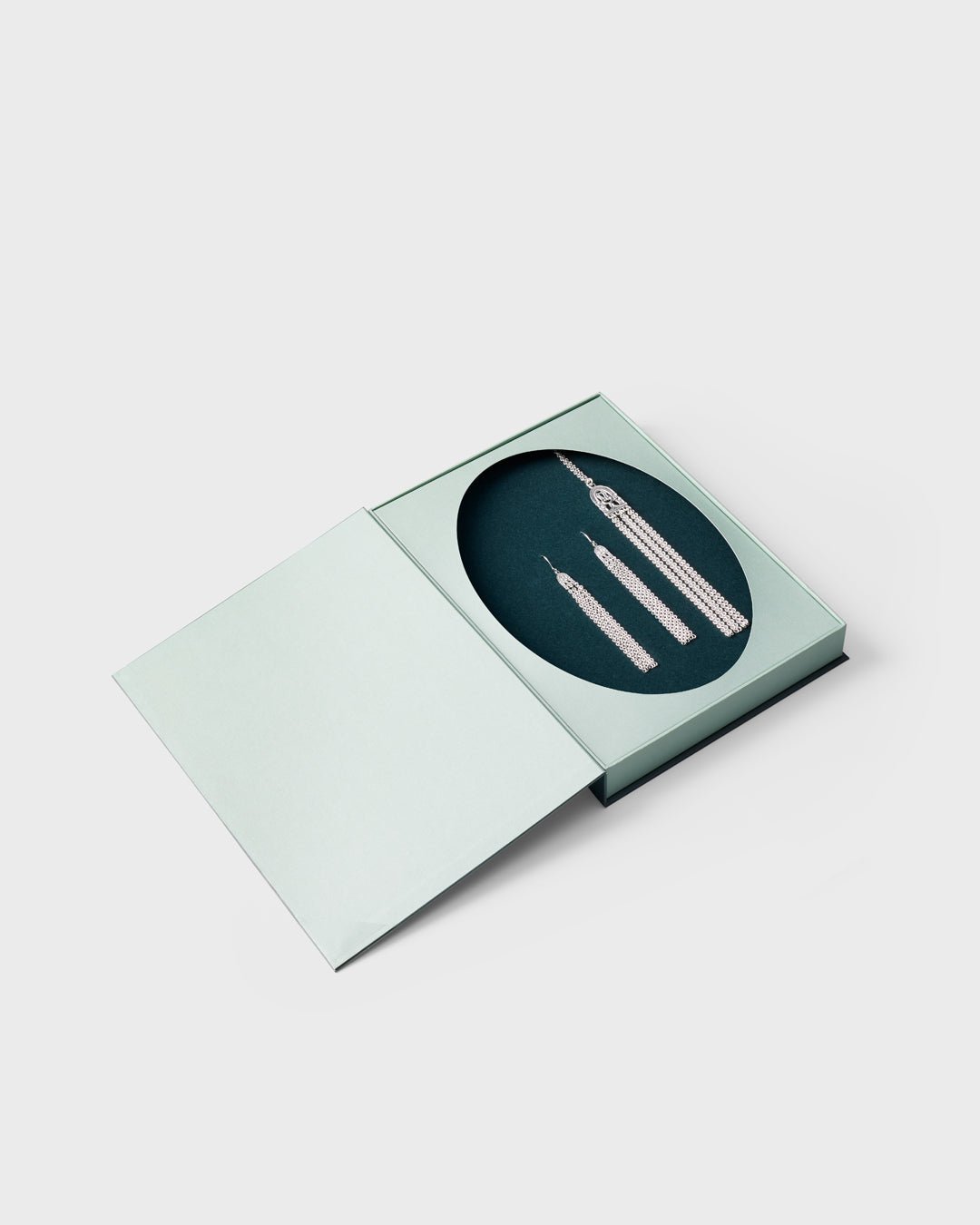 Paradise earrings bronze half pair left