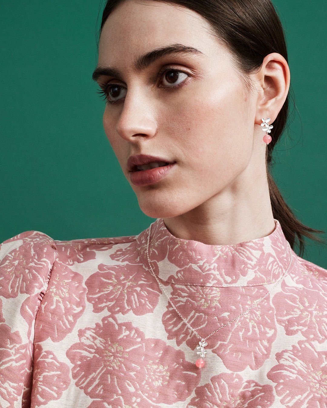 Pink Ribbon 2021 Earrings silver