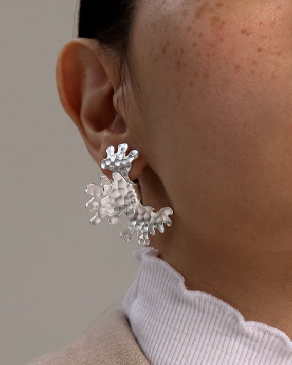 Tundra Earrings Silver