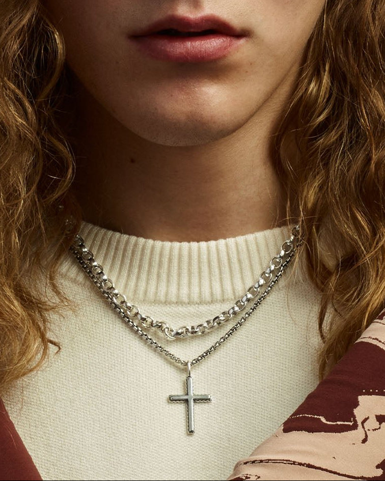 Väinö Cross Pendant silver