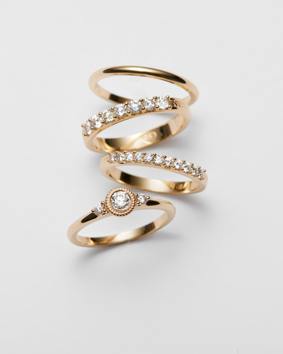 Heritage Diamond Ring 11 x 0.02 ct gold