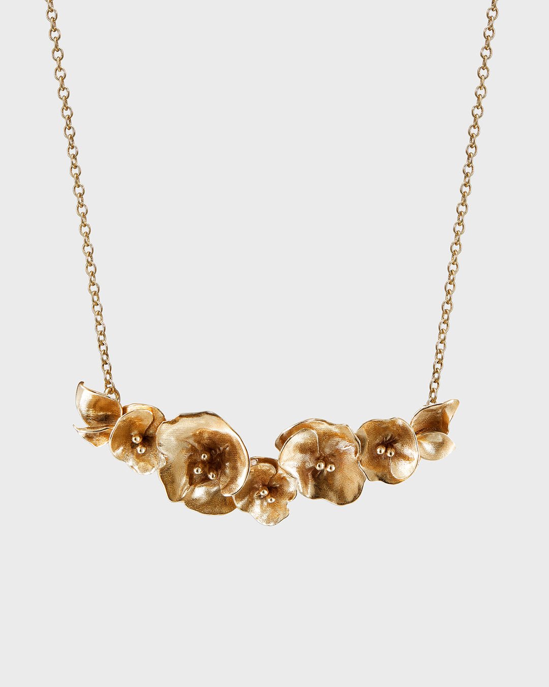 Summer Night Rose Necklace bronze