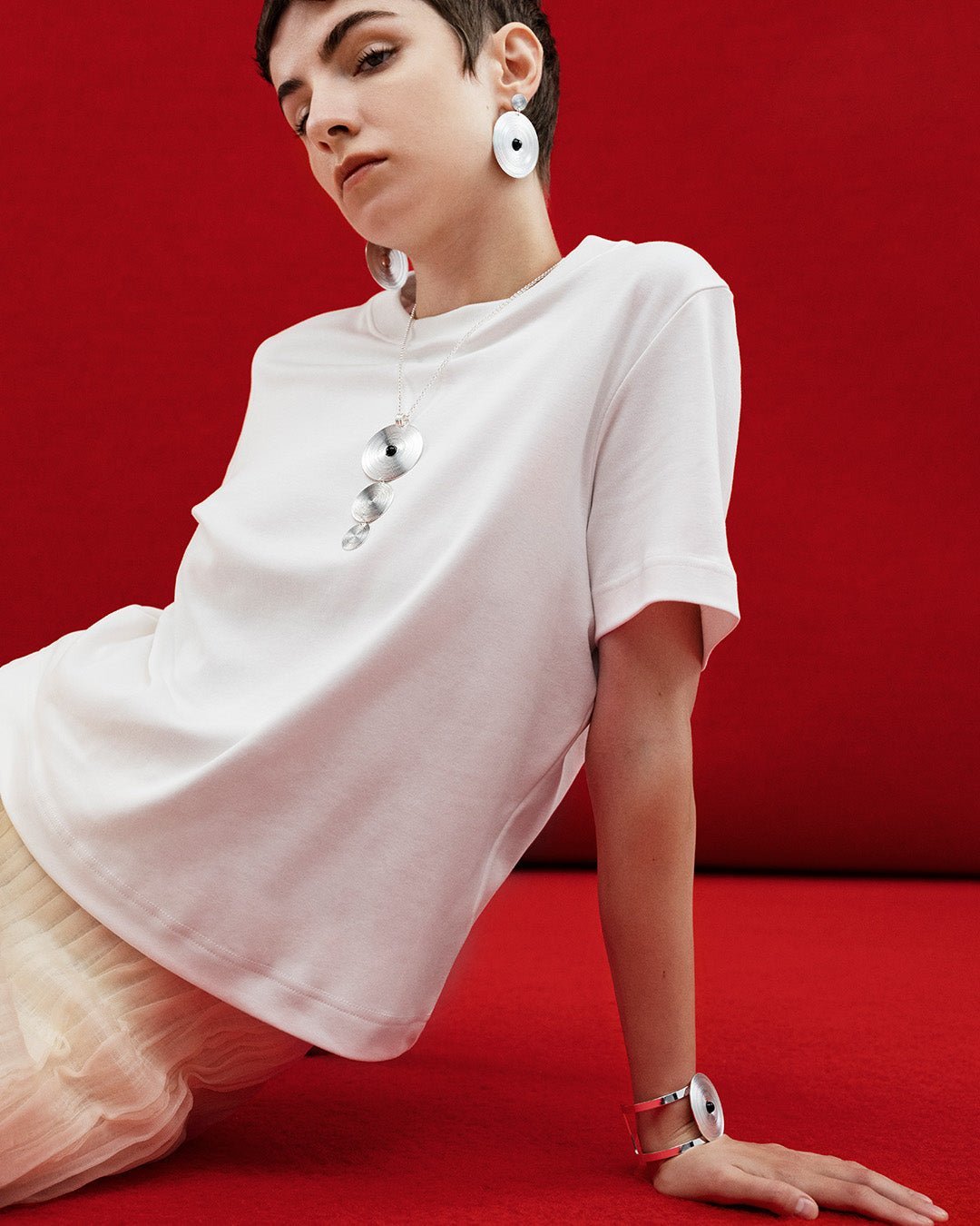 Kosmos Bracelet silver onyx