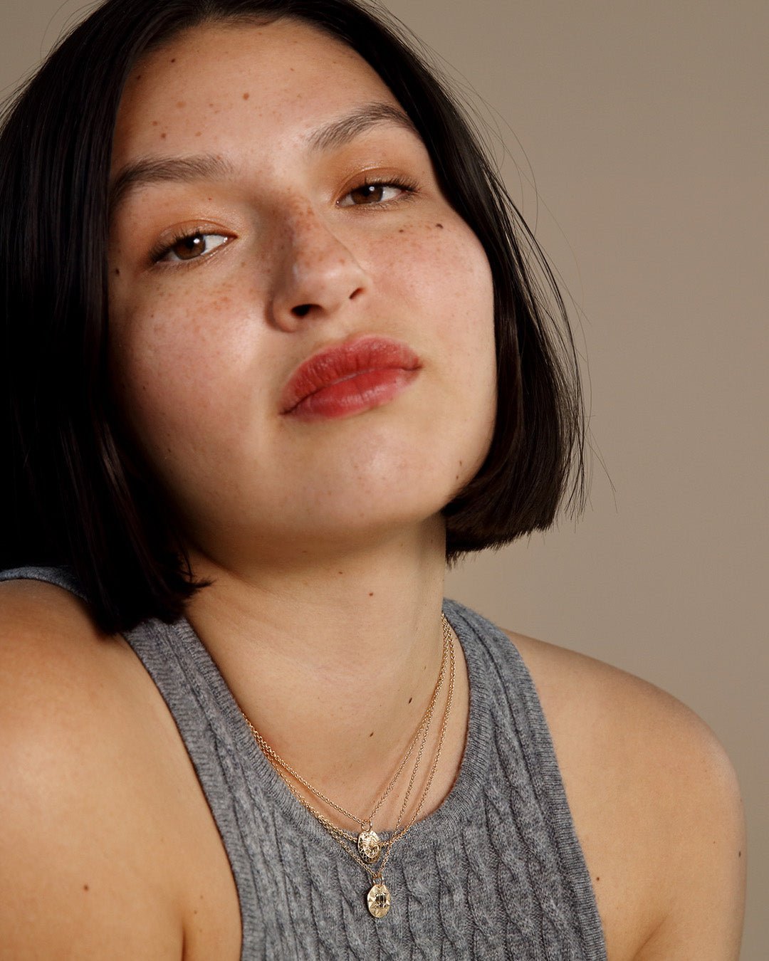 Amulet Charm small Kalevala bear gold