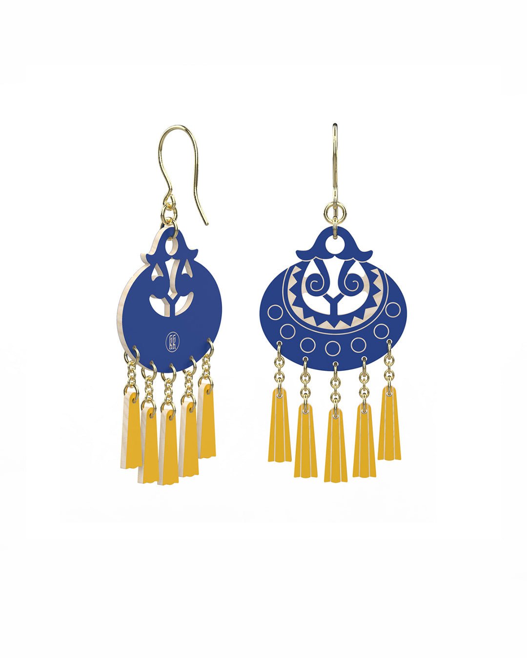 Moon Goddess Earrings Plywood