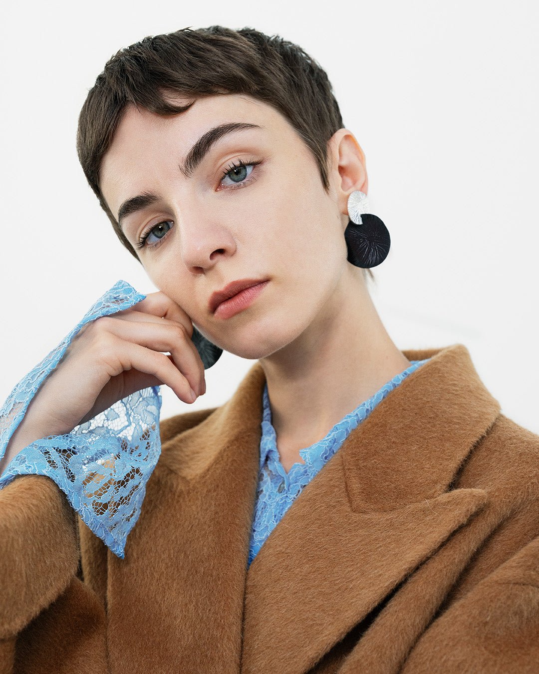 Nolla Earrings silver blue