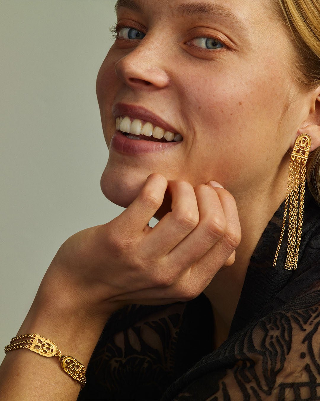 Birds of Paradise Earrings Bronze