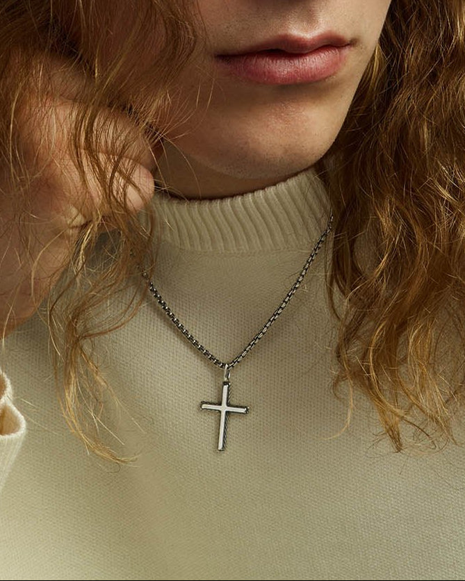 Väinö Cross Pendant silver