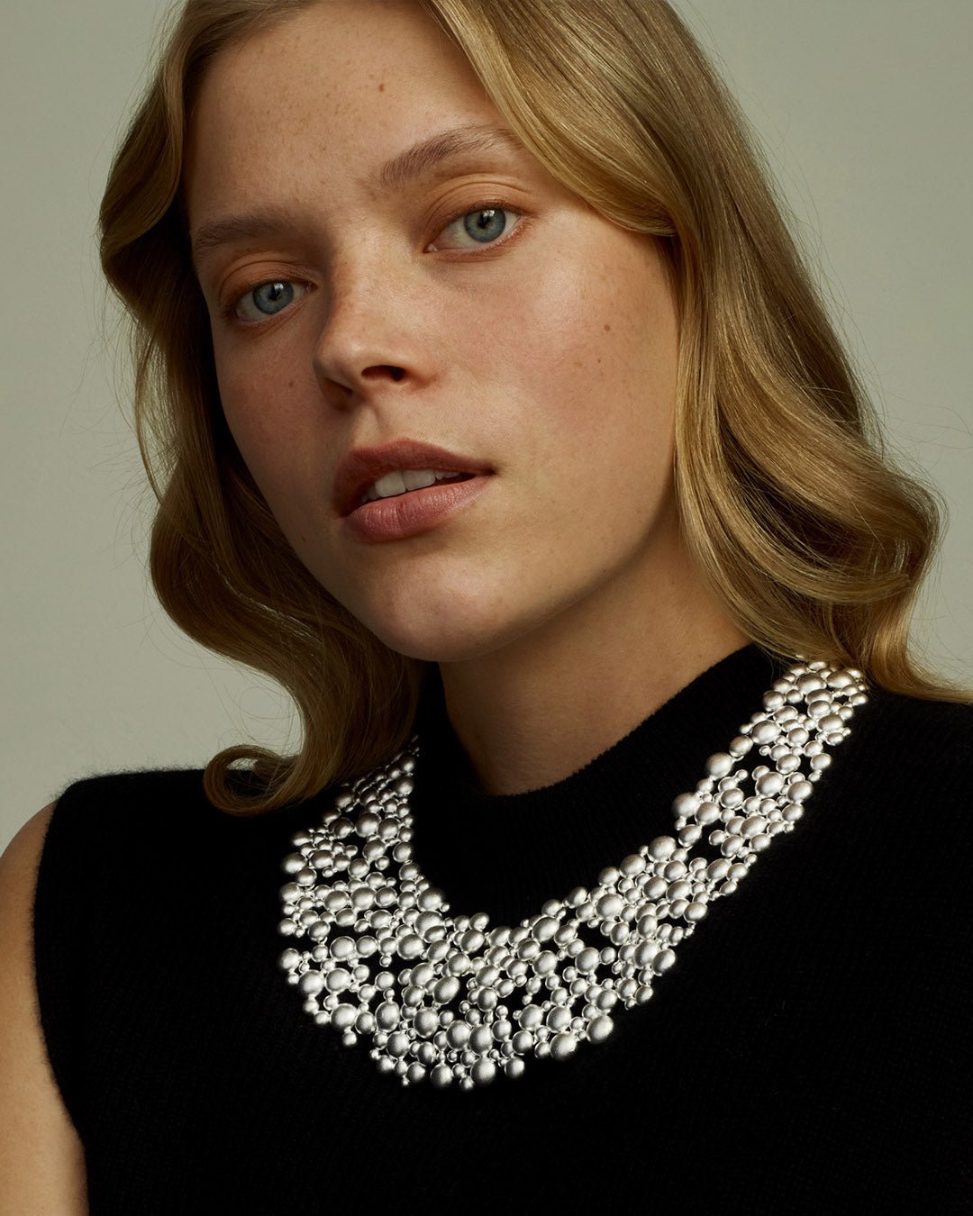 Winter Pearl Necklace silver