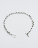 Paratiisi-kaulakoru jatkopala 20 cm hopea